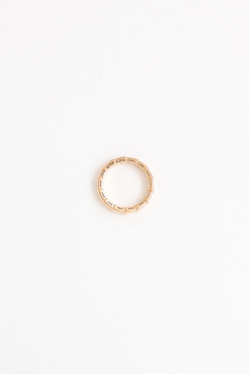 Bulgari 18K Rose Gold Serpenti Viper Ring