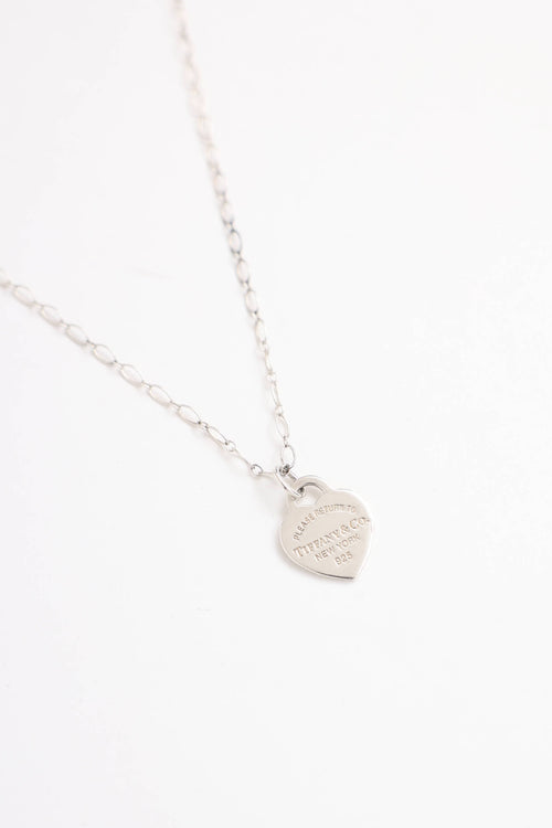 Tiffany & Co. Sterling Silver Return Small Heart Necklace
