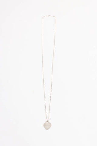 Tiffany & Co. Sterling Silver Return Large Heart Necklace