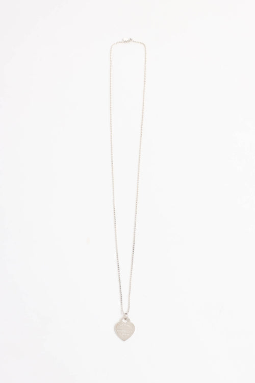Tiffany & Co. Sterling Silver Return Large Heart Necklace