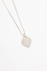 Tiffany & Co. Sterling Silver Return Large Heart Necklace