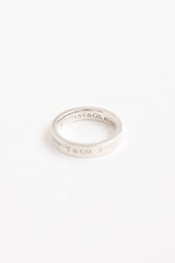 Tiffany & Co. Sterling Silver 1837 Narrow Ring