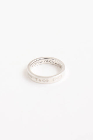 Tiffany & Co. Sterling Silver 1837 Narrow Ring