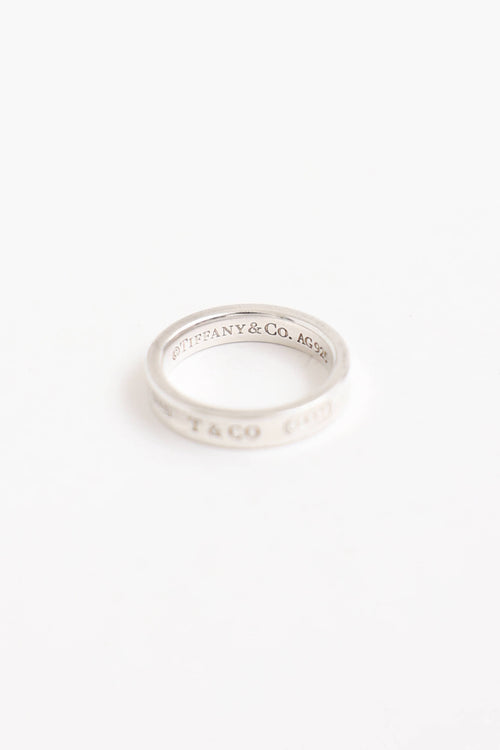 Tiffany & Co. Sterling Silver 1837 Narrow Ring