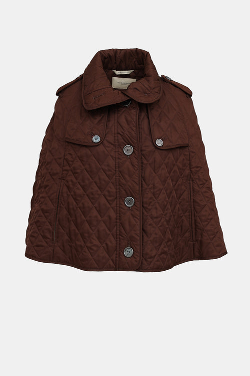 Burberry Quilted Cape