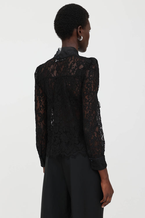 Lace Button Up Top