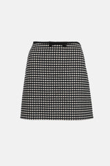 Valentino Wool Gingham Skirt