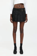 Prada 2023 Re-Nylon Pleated Mini Skirt