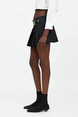Prada 2023 Re-Nylon Pleated Mini Skirt