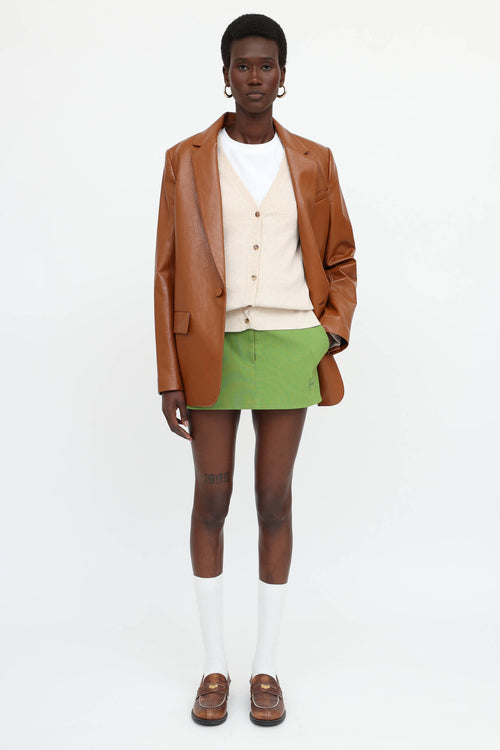 Miu Miu 2025 Knit Mini Skirt