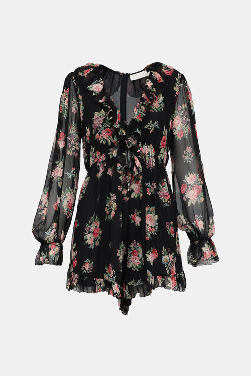 Zimmermann Floral Ruffle Romper