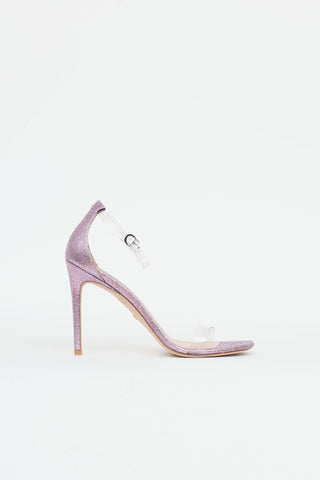 Stuart Weitzman Glitter PVC Pump