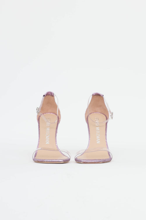 Stuart Weitzman Glitter PVC Pump