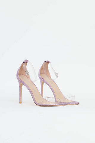 Stuart Weitzman Glitter PVC Pump