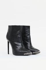 Saint Laurent Leather Western Boot