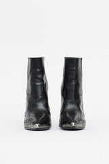Saint Laurent Leather Western Boot