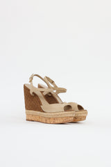 Gucci Suede Guccisima  Wedges