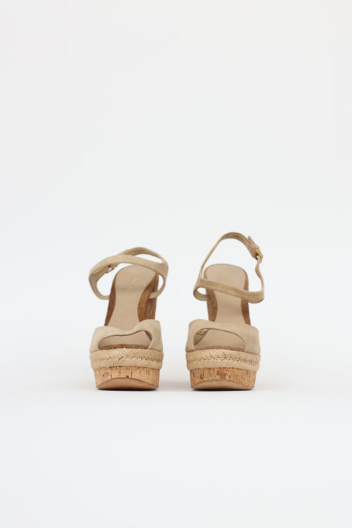 Gucci Suede Guccisima  Wedges