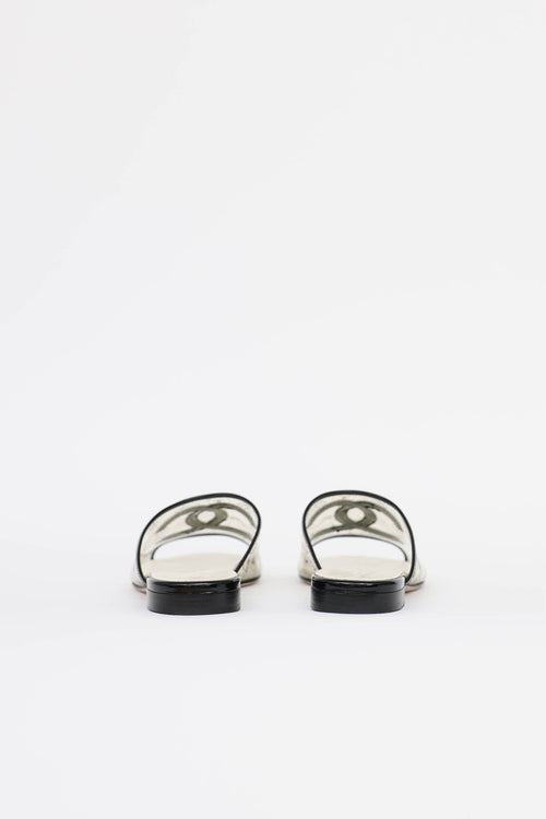 Chanel 2019 PVC & Patent Slide