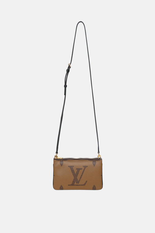 Louis Vuitton Reversible Monogram Double Zip Pochette Bag