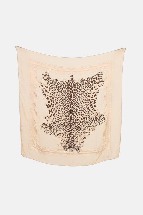 Roberto Cavalli Sheer Printed Scarf