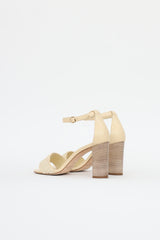 Manolo Blahnik Raffia Block Sandals