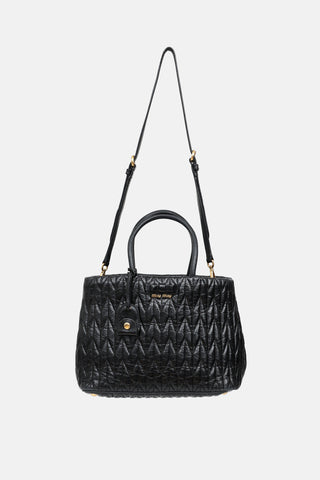 Miu Miu Matelasse Quilted Tote Bag