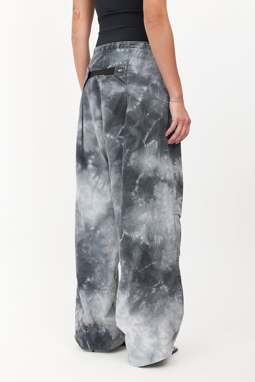 Dark Park Daisy Tie Dye Cargo Pants