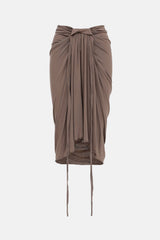 Rick Owens Lillies Jersey Gathered Skirt