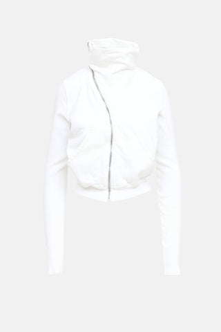 Rick Owens Asymmetrical Zip Sweater
