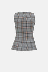 Smythe Hounds Tooth V-Neck Vest