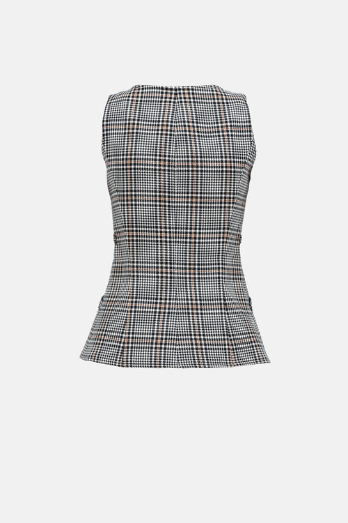 Smythe Hounds Tooth V-Neck Vest