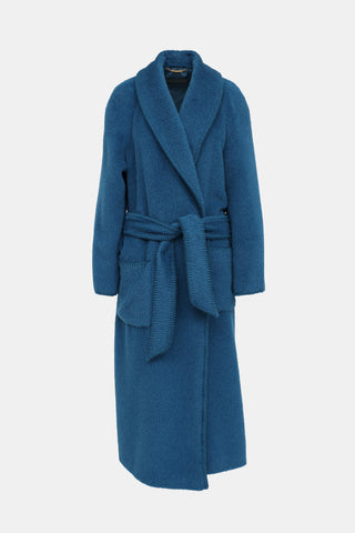 Alberta Ferretti Wool Wrap Coat