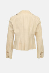 Armani Embossed Leather Jacket