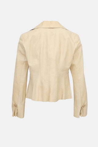 Armani Embossed Leather Jacket