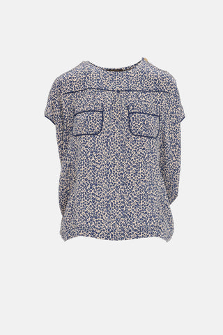 Louis Vuitton 2014 Printed Silk Top