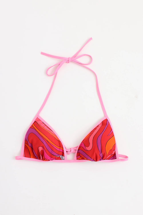 Emilio Pucci Marmo Triangle Bikini  Top