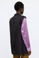 Dries Van Noten Striped Sleeveless Blazer