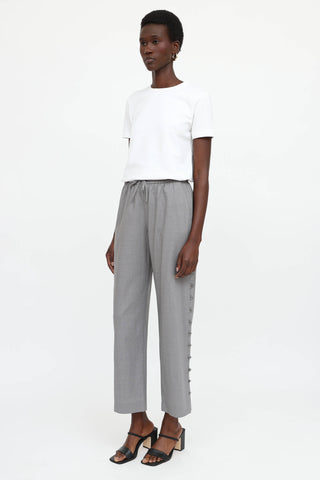 Loulou Studio Button Trouser