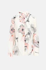 Dries Van Noten Printed Button Up Top
