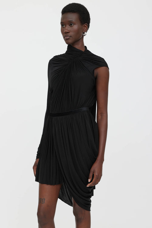 Asymmetrical Gathered Dress