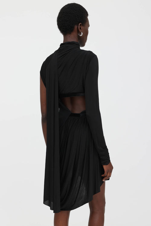 Asymmetrical Gathered Dress