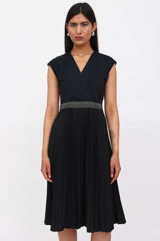Brunello Cucinelli Monili Pleated Dress