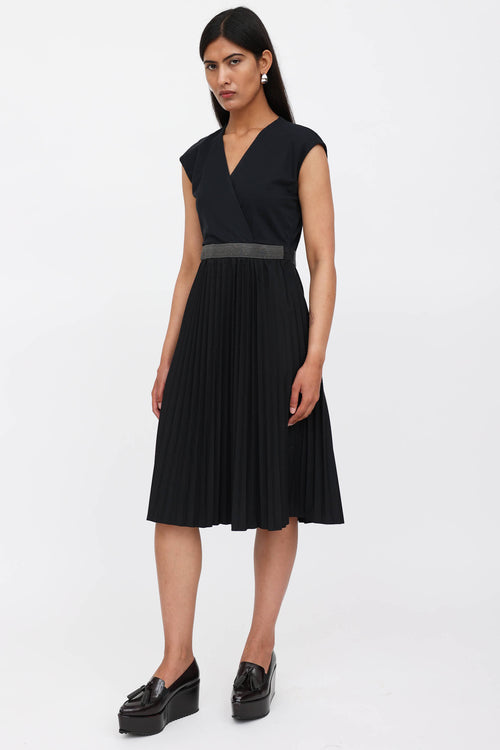 Brunello Cucinelli Monili Pleated Dress
