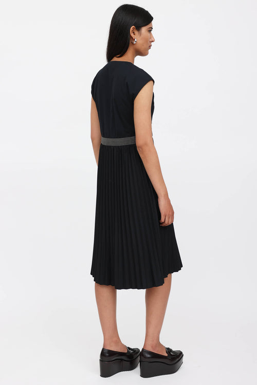Brunello Cucinelli Monili Pleated Dress
