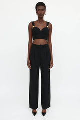 Moschino Cropped Bustier Top