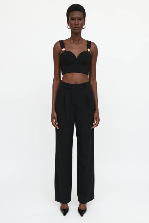 Moschino Cropped Bustier Top