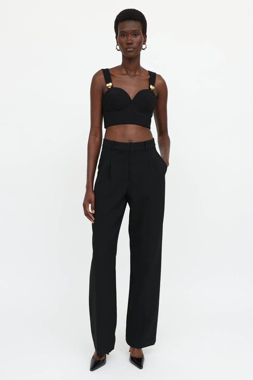 Moschino Cropped Bustier Top