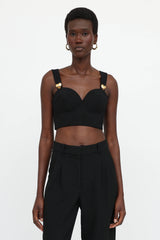 Moschino Cropped Bustier Top