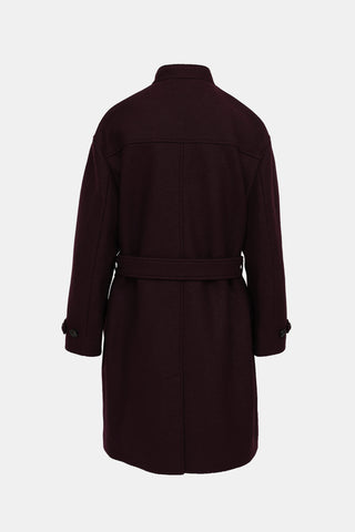 Burberry Wool Asymmertical  Coat